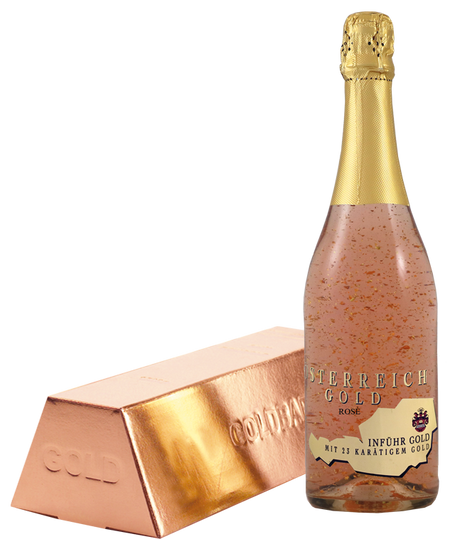 Österreich Gold Rosé im Rosé-Goldbarren
